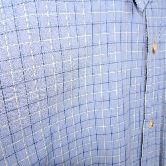 Levi's Blue Windowpane Button up Shirt - Picture 3 of 6